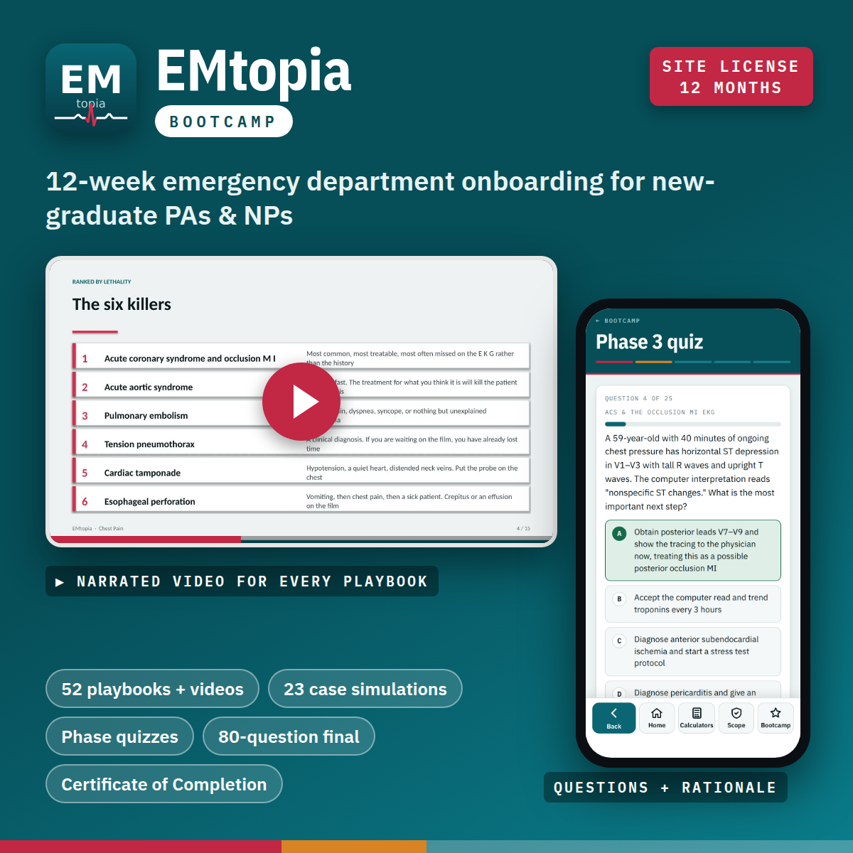 EMtopia Bootcamp Site License (12 months)
