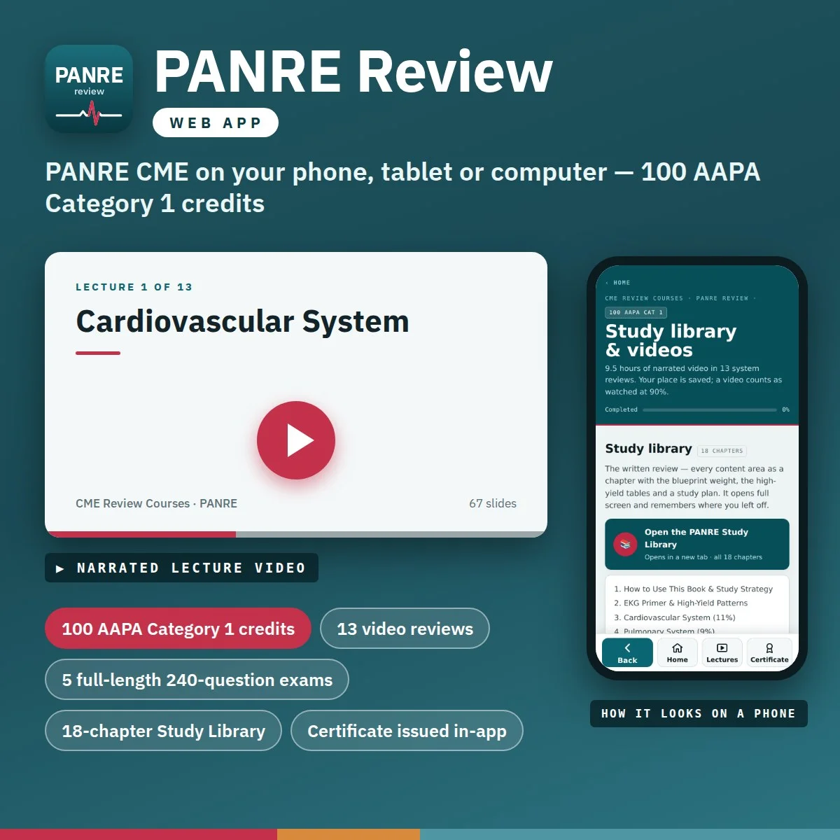 PANRE Review Course app preview